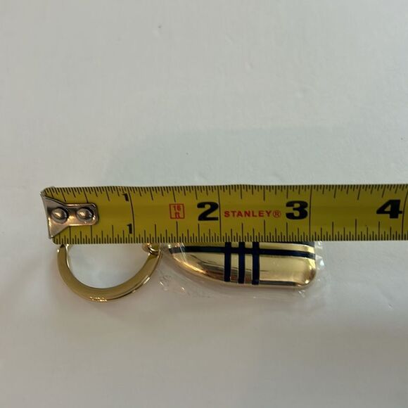 NWOT Burberry Rare Check Gold Nugget Bar Keychain-Vintage - Picture 4 of 4